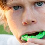 Child with a Custom Mouth Guard