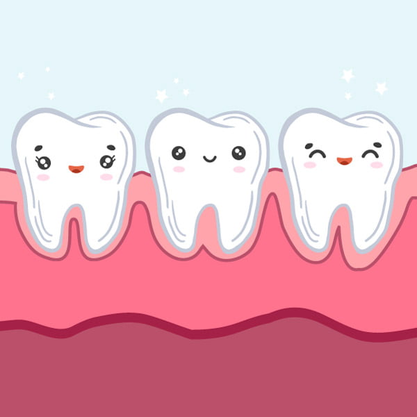 Smiling teeth illustration